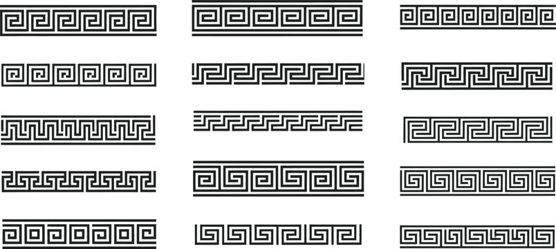 Greek Key Pattern Borders Collection (106) illustration