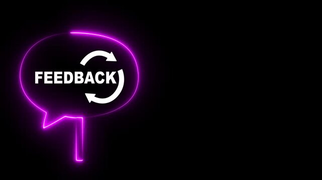 Feedback Loop: Get Valuable Insights, Improve Services & Boost Growth. Customer Review Cycle, Business Feedback, User and Motion graphics of feedback concept.