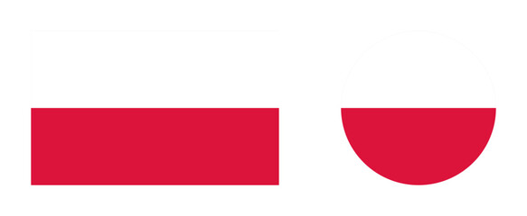 Vector illustration of poland flag