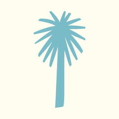 Palm tree logo, coconut tree logo, minimalist summer tropical logo