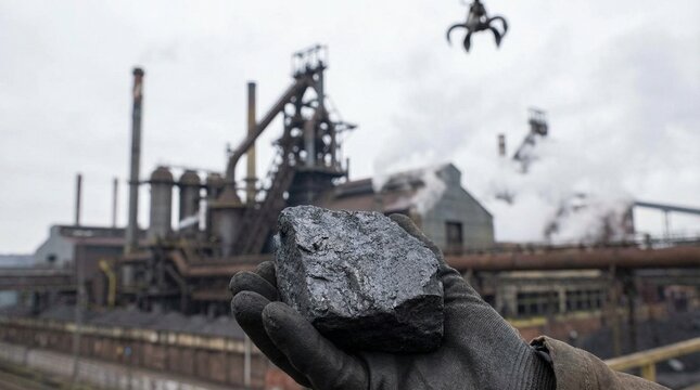 Environmental technology concept illustrating the process of direct air capture (DAC) to fight climate change.