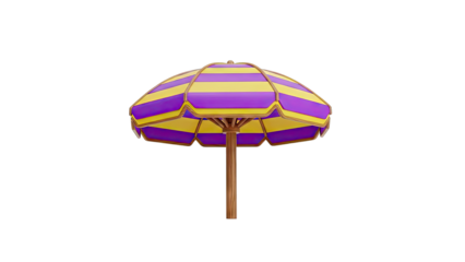 Striped Beach Umbrella