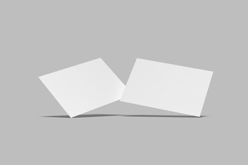 A4 landscape Flyer Blank Mockup