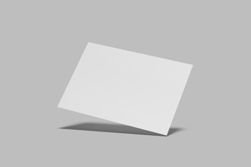 A4 landscape Flyer Blank Mockup