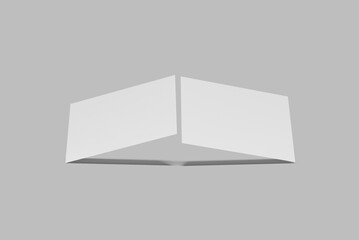 A4 landscape Flyer Blank Mockup