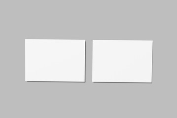 A4 landscape Flyer Blank Mockup