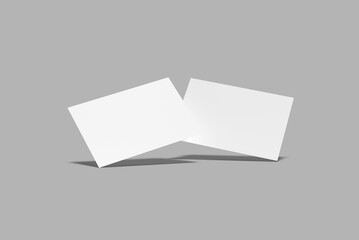 A4 landscape Flyer Blank Mockup
