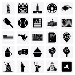 Symbols Of American History And Freedom – The Statue Of Liberty, Abraham Lincoln, And The Bald Eagle For Educational Materials. © Arju