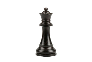 Black Chess King Piece Representing Strategy And Leadership On A Transparent Background