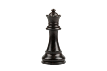Black Chess King Piece Representing Strategy And Leadership On A Transparent Background