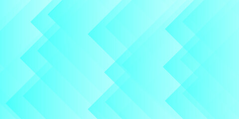 A cool aquamarine background presents a modern geometric design, featuring overlapping translucent shapes that generate a sense of depth and dimension.