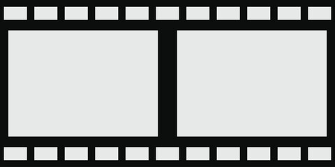 Film roll strip background. Vintage movie cinema banner. Cinematography