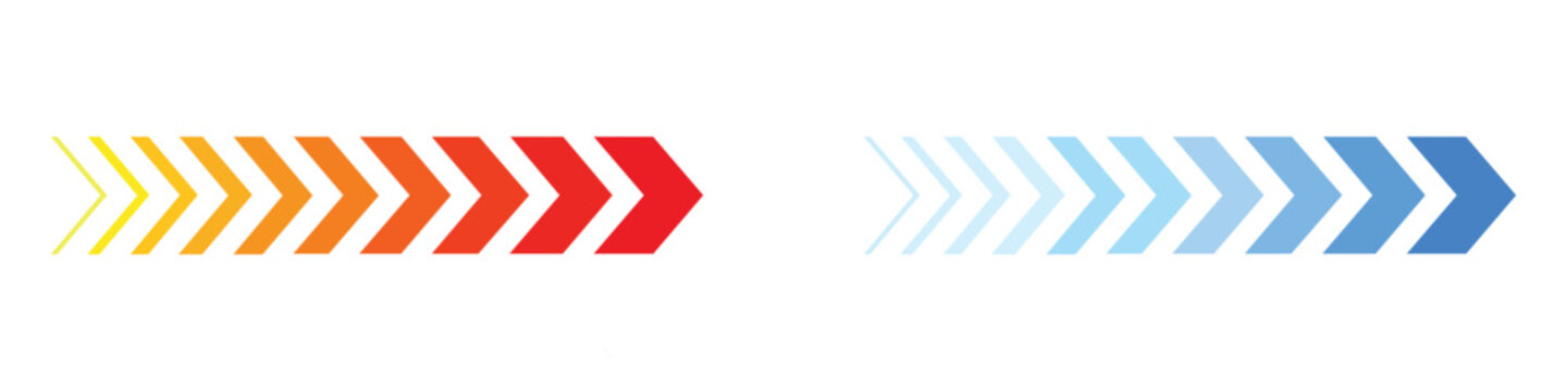 Acceleration icon vector. progress, speed, or heat and cool transitions symbol. vector illustration.