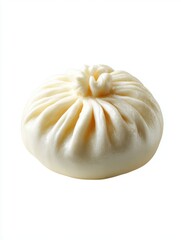 Deliciously crafted steamed bun featuring intricate folds and a soft, fluffy texture. Enjoy the perfect addition to any meal. A culinary delight awaits. Generative AI