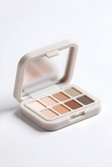 eyeshadow palette 3d rendering isolated on white background cartoon plastic style icon