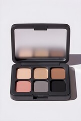 eyeshadow palette 3d rendering isolated on white background cartoon plastic style icon