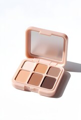 eyeshadow palette 3d rendering isolated on white background cartoon plastic style icon