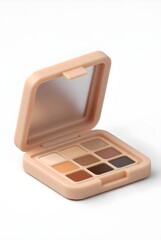 eyeshadow palette 3d rendering isolated on white background cartoon plastic style icon