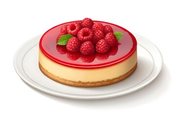 cheesecake with strawberries