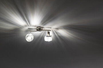 Close up of ceiling lamp