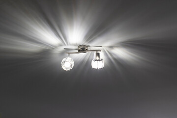 Close up of ceiling lamp