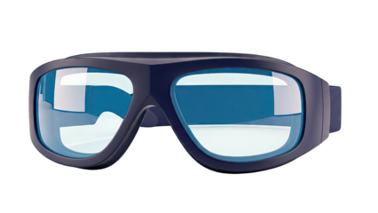 Dark Blue Goggles with Blue Lenses
