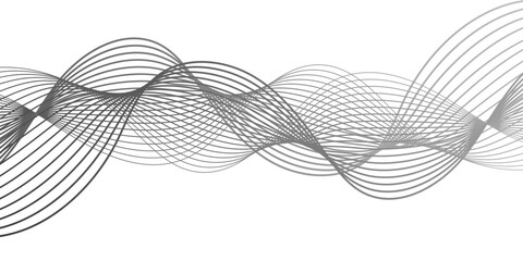 An abstract depiction of flowing waveforms, evoking a sense of dynamic movement and rhythmic elegance. The image captivates with its delicate lines and the interplay of light and shadow.