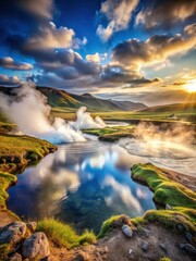A soothing mist rises from the earth at Hverahlid Hot Springs, Icelands hidden thermal gem