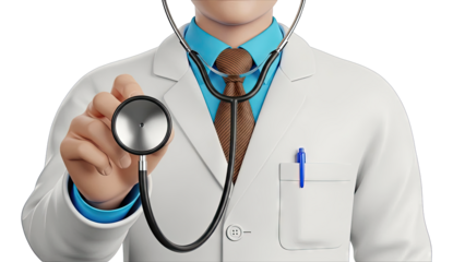 Doctor Holding Stethoscope
