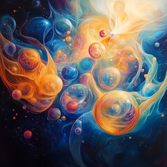 Abstract Cosmos | Energy Flow | Cosmic Art | Colorful Universe | Nebula Abstract | Space Energy | Fantasy Colors | Digital Art | Dream Space