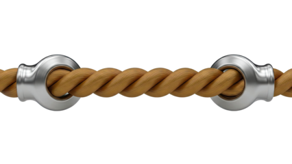 Twisted Rope with Metal Eyelets