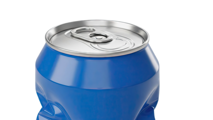 Crushed Blue Soda Can