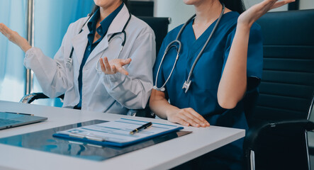 Portrait of two dedicated doctors