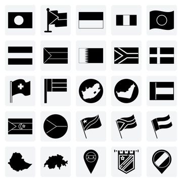 Symbols Of National Pride From Around The World &ndash; Flags For Educational, Political, And Cultural Design Projects.