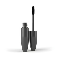 mascara 3d rendering isolated on white background cartoon plastic style icon