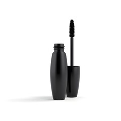 mascara 3d rendering isolated on white background cartoon plastic style icon