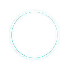 Minimalist blue circle design
