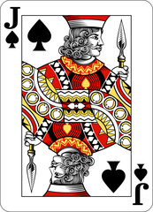 Jack of Spades Design from Deck of Playing Cards