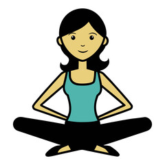 Woman practicing yoga