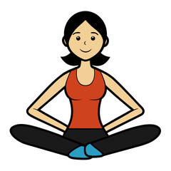 Woman practicing yoga