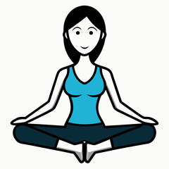 Woman practicing yoga