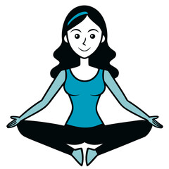 Woman practicing yoga