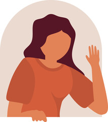 People Peeping Illustration