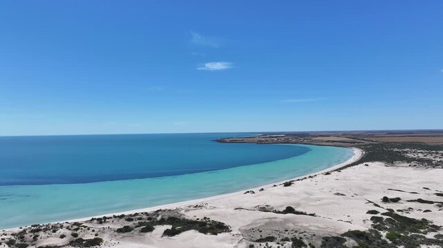 Aerial footage of Eba Anchorage South Australia