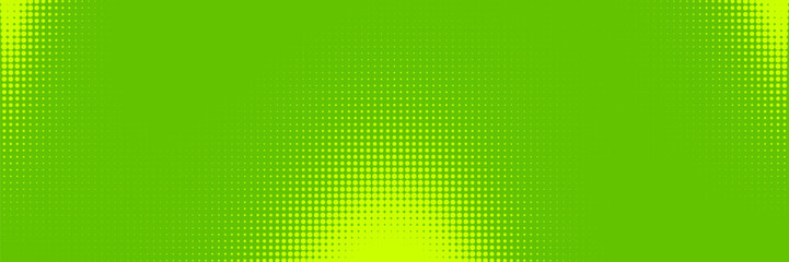 Dots halftone green color pattern gradient texture with technology digital background. Dots pop art comics with nature graphic design.