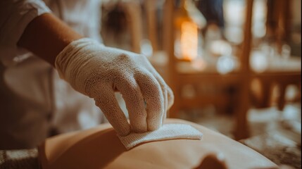 Medical Training Scenario with First Aid on Simulation Mannequin