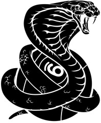 Cobra snake nine ball pool sports mascot holding a 9 ball cartoon illustration