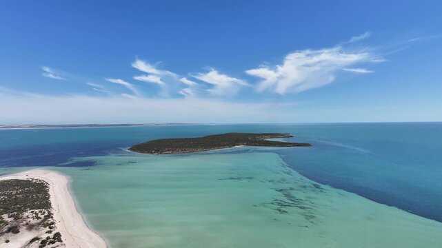 Aerial footage of Eba Anchorage South Australia