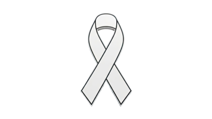 White Awareness Ribbon