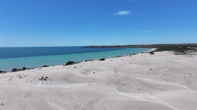 Aerial footage of Eba Anchorage South Australia